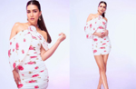Kriti Sanon�s floral print mini dress takes you back to summer days; See pics